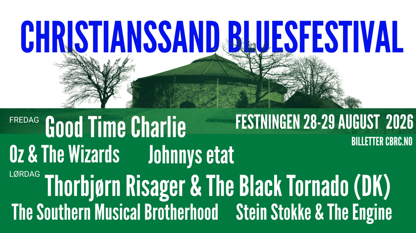 Christianssand Bluesfestival 28.29. august 2026